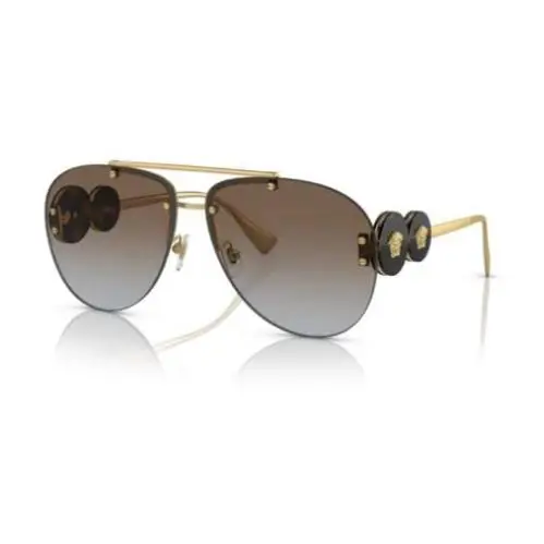 Versace Sunglasses VE2250 148889 63mm Gold / Grey Gradient Brown Lens
