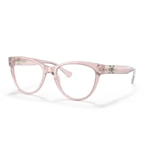 Versace VE3304 5339 Transparent Pink Demo Lens 53 mm Women`s Eyeglasses
