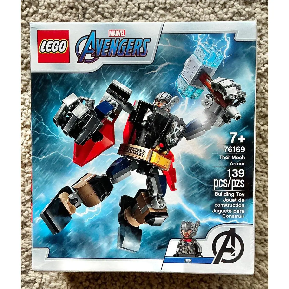 Lego Marvel Super Heroes Avengers 76169 Thor Mech Armor 139 Pcs 7+