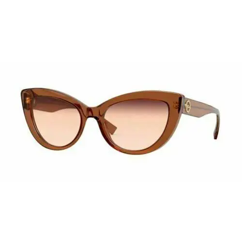 Versace VE4388 53240P Transparent Brown Cat Eye Women`s 54 mm Sunglasses