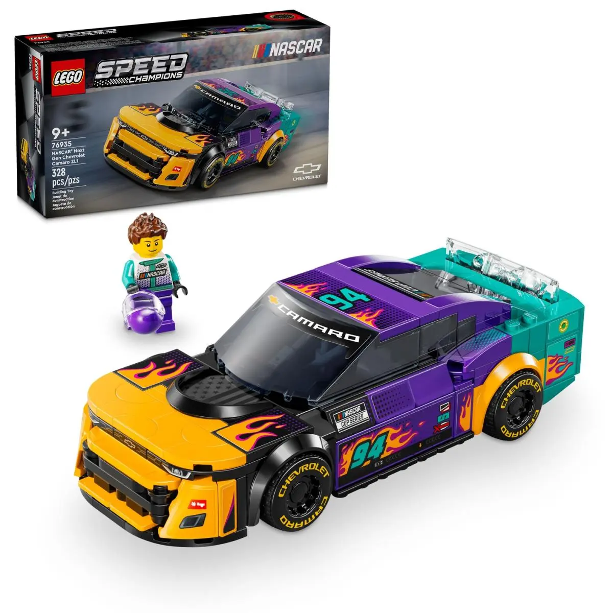 Lego Speed Champion: Nascar Nextgen Chev. Camaro ZL1 76935 Ships Carefully