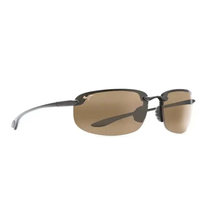 Maui Jim Ho`okipa Black Nylon Wraparound Bronze Unisex Sunglasses H407-02