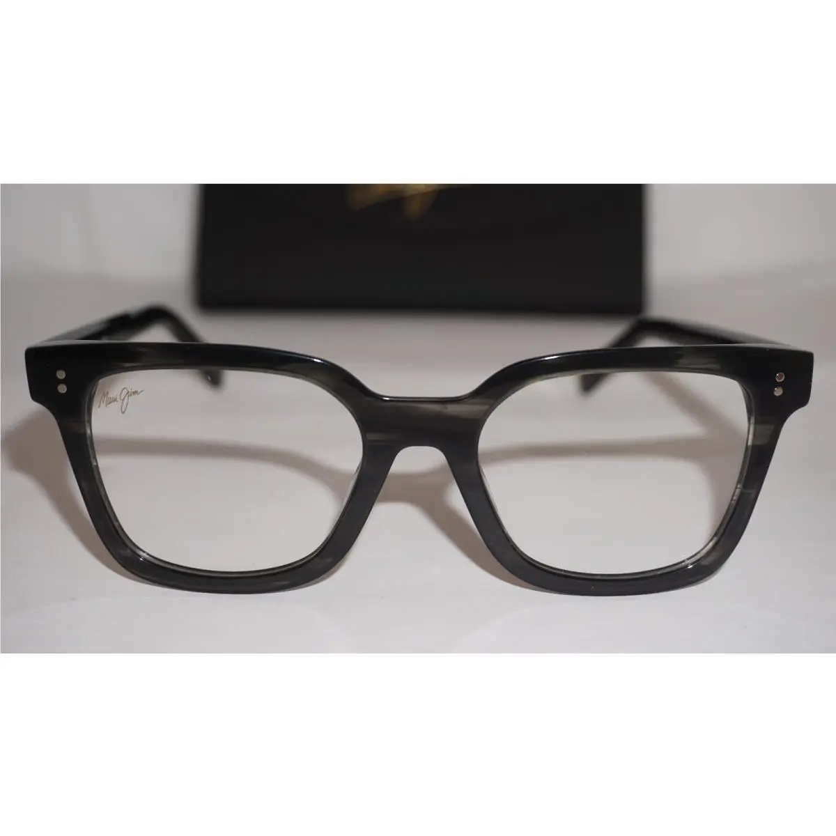 Maui Jim Eyeglasses with Case Black Marble MJO2301-14 49 20 140 - Frame: Black Marble