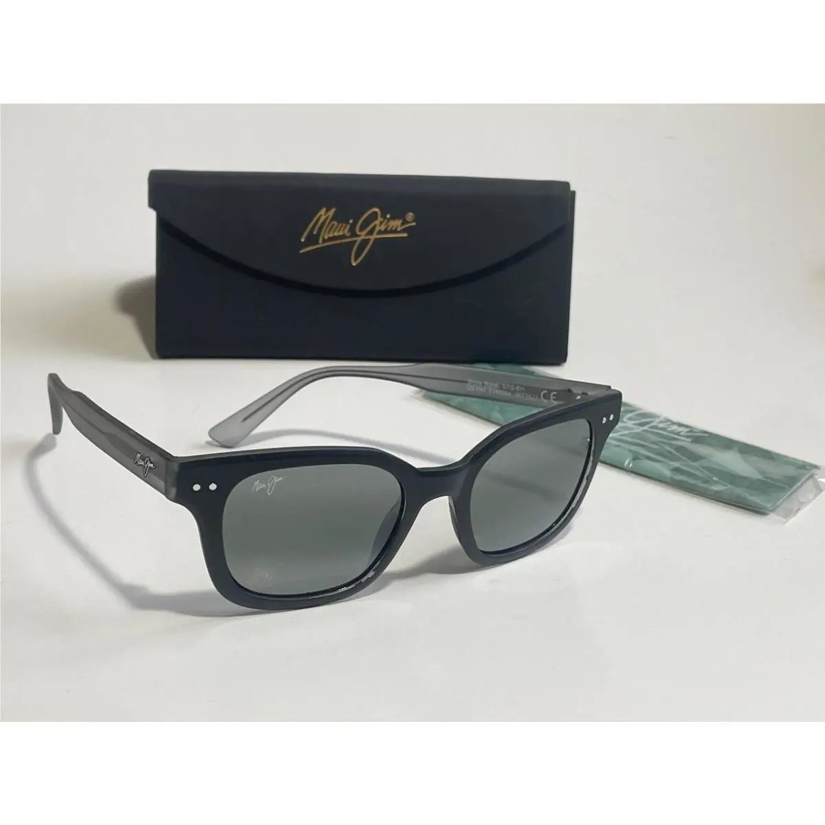 Maui Jim Shore Break Polarized Sunglasses Matte Black/gray Mirror Glass 822-02MG
