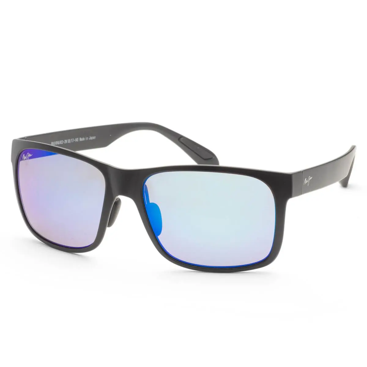 Men`s 60mm Black Polarized Sunglasses MJ0432S-003 by Maui Jim