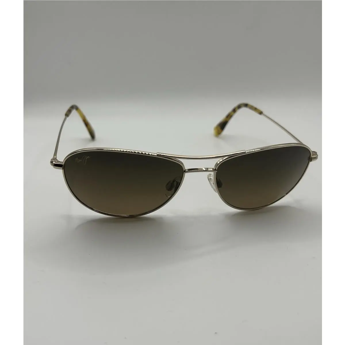 Maui Jim Unisex Baby Beach Polarized Aviator Sunglasses Gold HS245-16