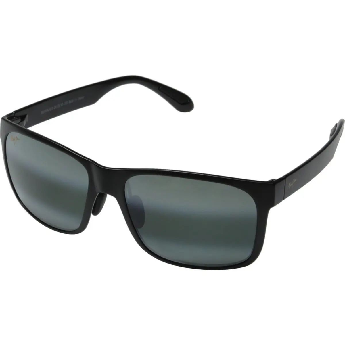 Red Sands 432 Polarized Sunglasses Matte Black Grey by Maui Jim