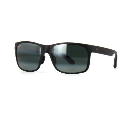 Maui Jim Red Sands Matte Black Polarized Grey Lens Sunglass 432-2M - Frame: Black, Lens: Gray
