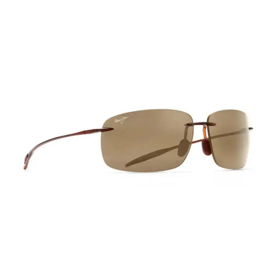 Maui Jim Breakwall Brown Nylon Wraparound Broze Men`s Sunglasses H422-26