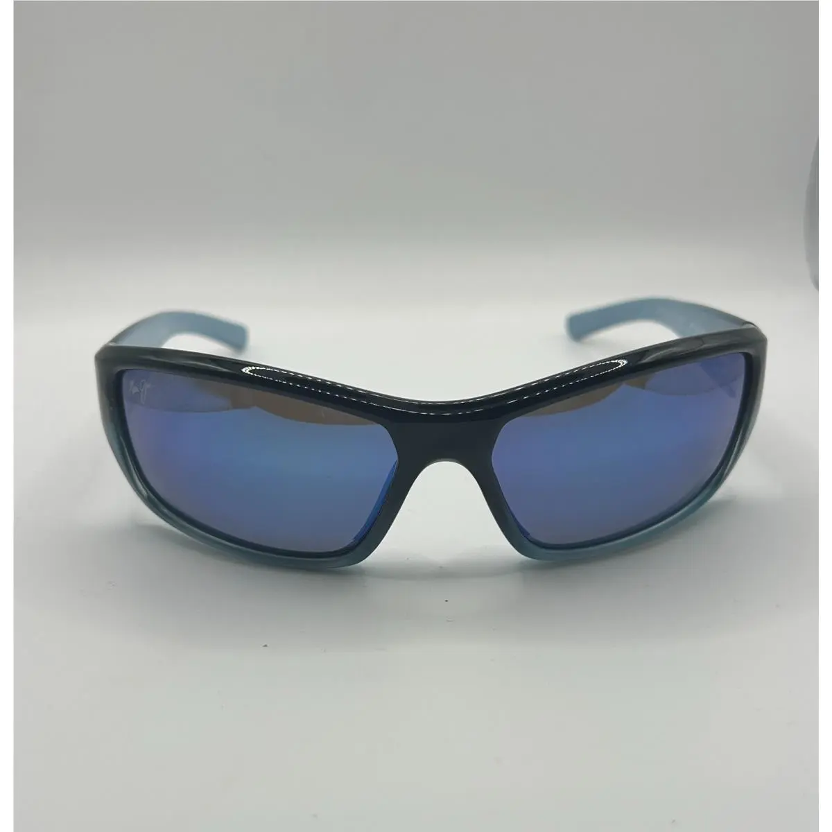 Maui Jim Barrier Reef Wrap Sunglasses Blue W/turquoise/blue Hawaii B792-06C