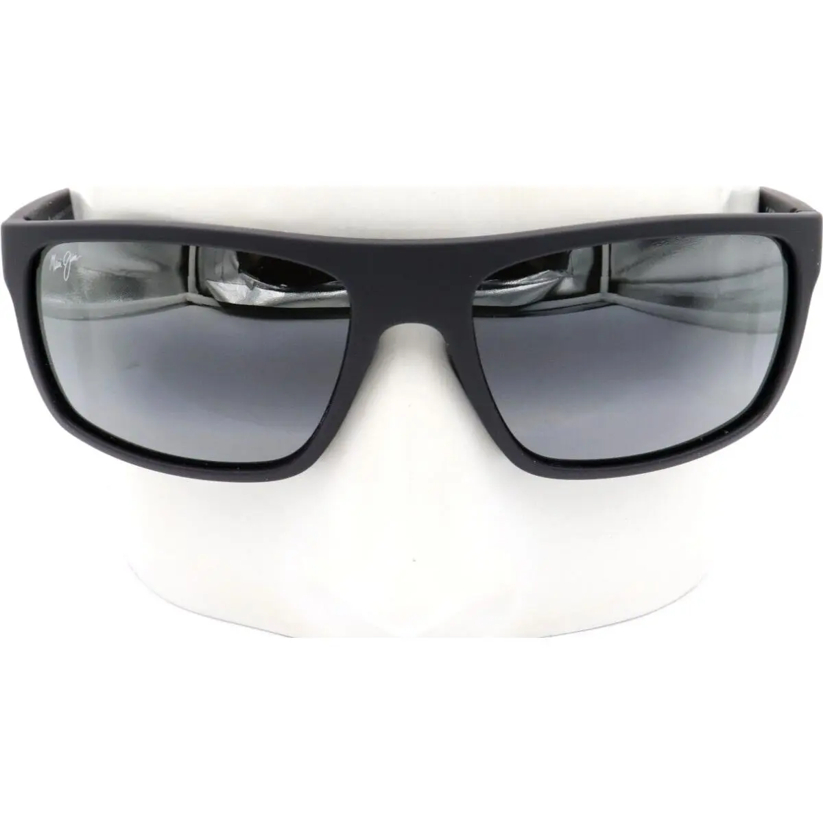 Maui Jim Byron Bay Matte Black Gray Sunglasses 746-02MR / MJ0746S-001 - Frame: Black, Lens: Neutral gray
