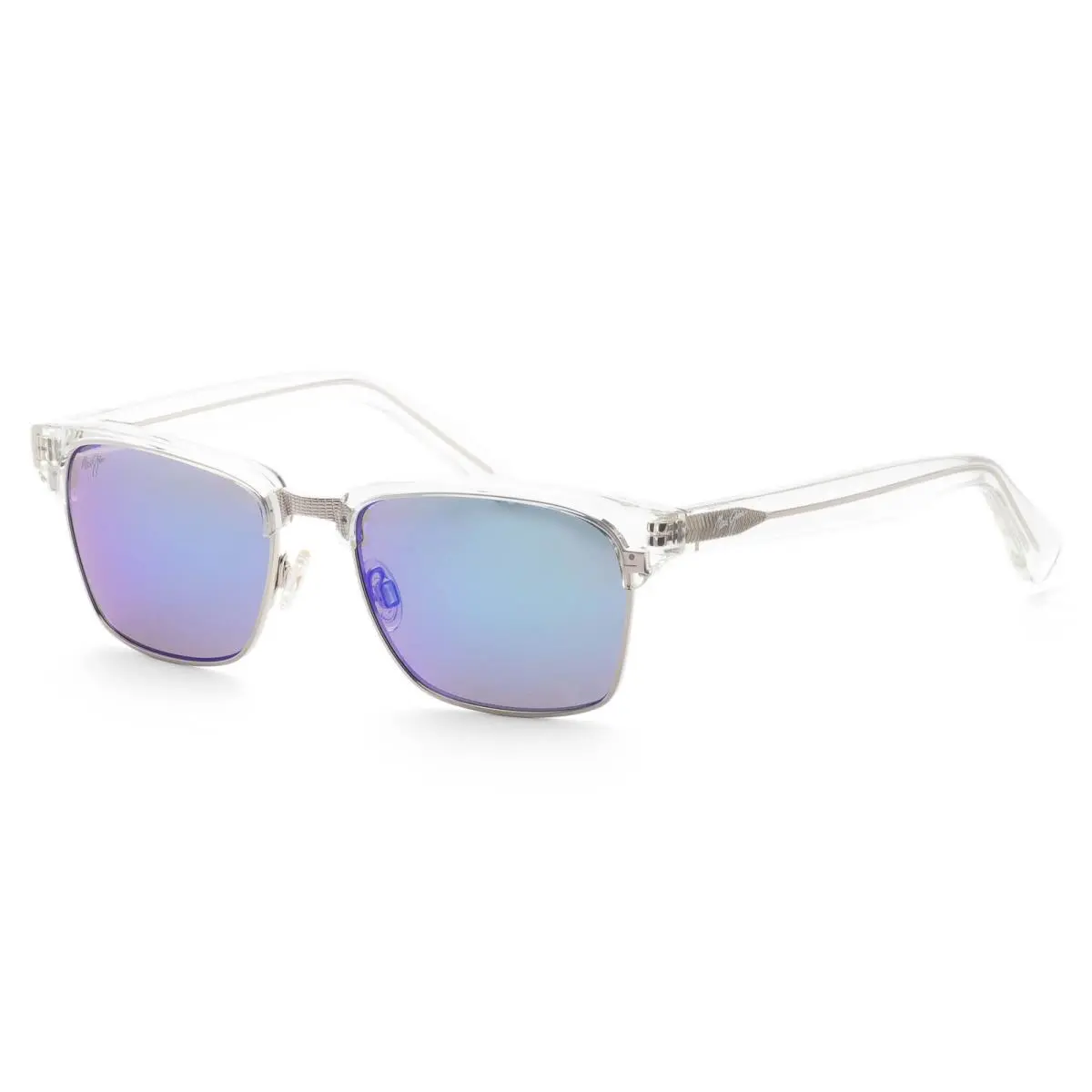 Maui Jim Unisex Kawika 54mm Crystal Polarized Sunglasses B257-05CR - Frame: Clear, Lens: Blue, Other Frame: Crystal