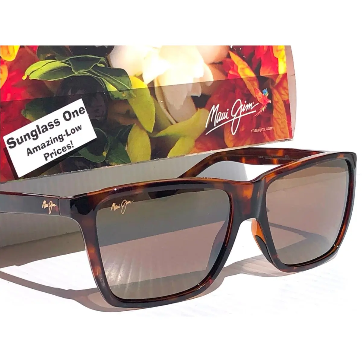 Cruzem Havana Brown Polarized Hcl Bronze Glass Lens Sunglass H864-10 by Maui Jim
