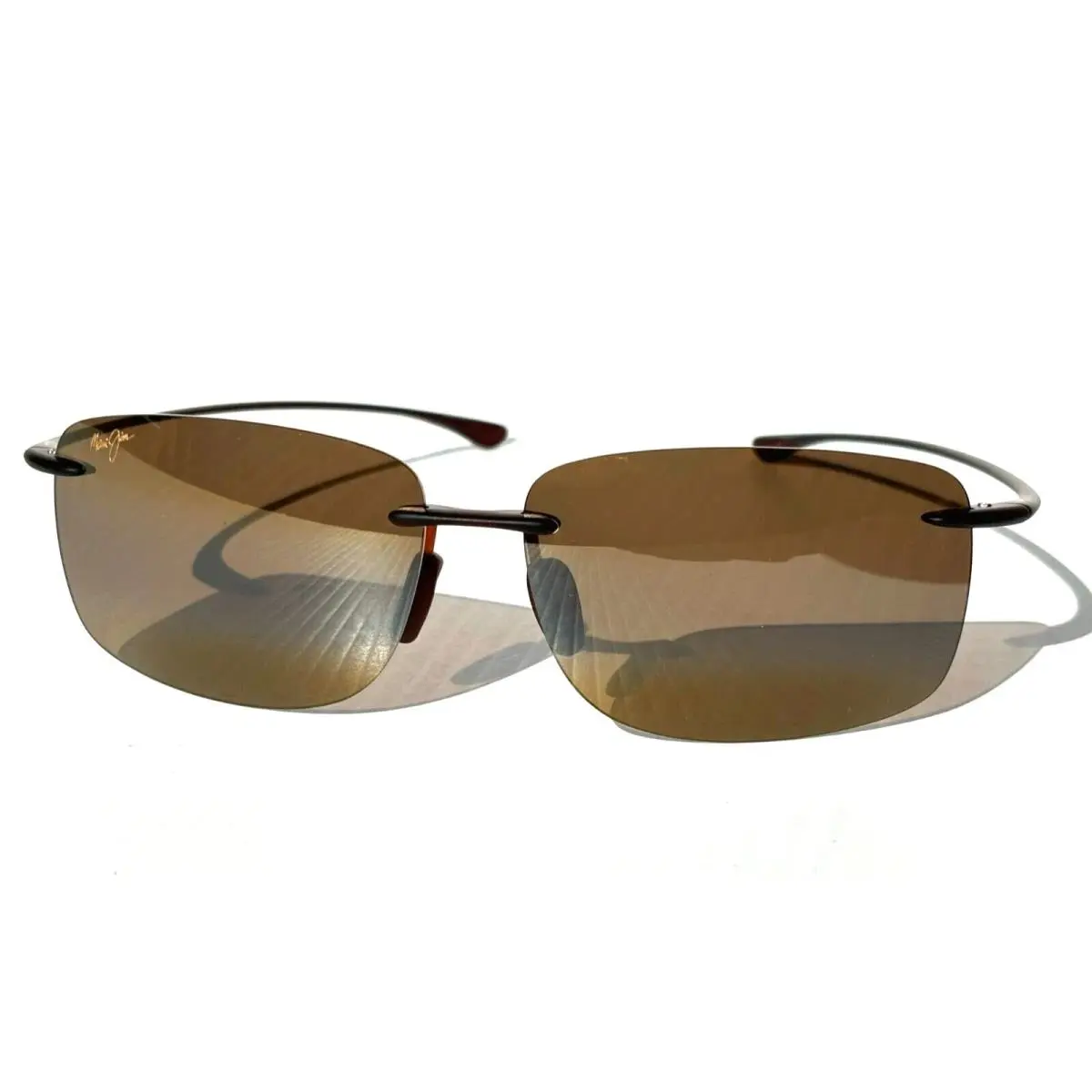 Maui Jim Hema Matte Rootbeer Polarized Hcl Bronze Lens Sunglass H443-26M - Frame: Brown, Lens: Brown