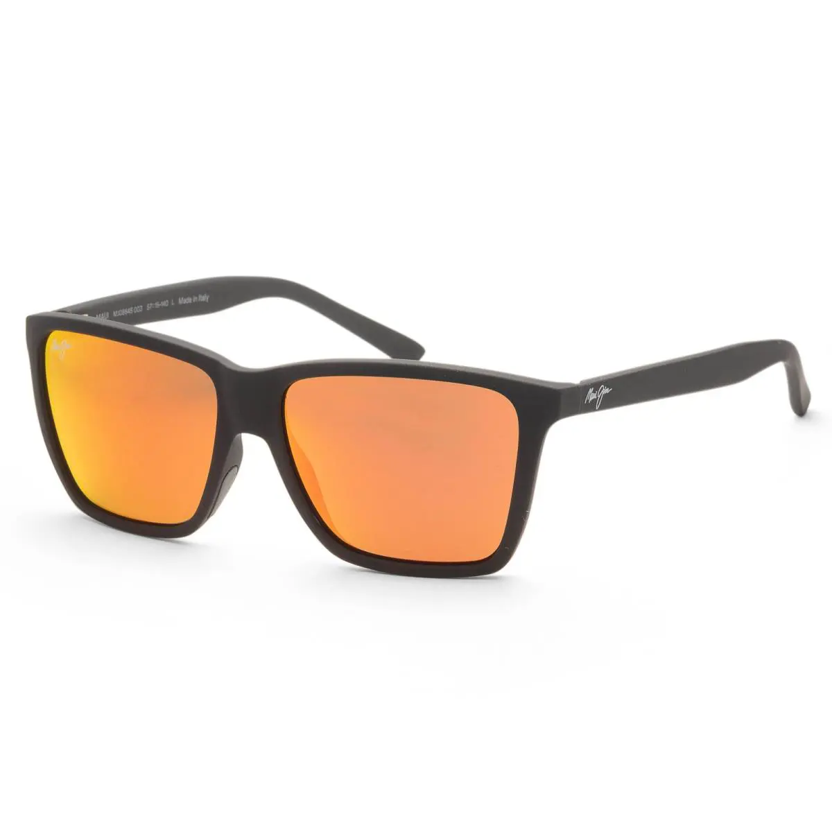 Maui Jim Men`s Cruzem 57mm Black Polarized Sunglasses MJ0864S-003 - Frame: Black, Lens: Red, Other Frame: Black