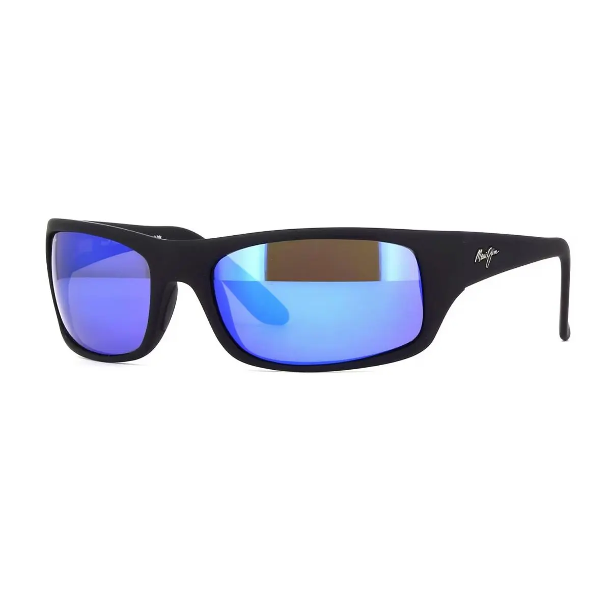 Maui Jim Peahi Black Matte Rubber / Blue Hawaii Polarized Lenses B202-2M