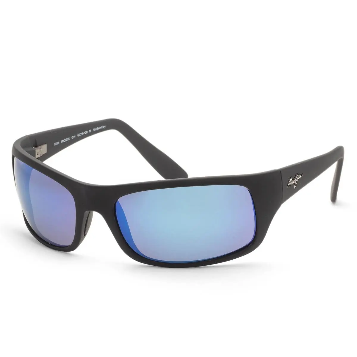 Maui Jim Men`s Peahi 65mm Black Polarized Sunglasses MJ0202S-004