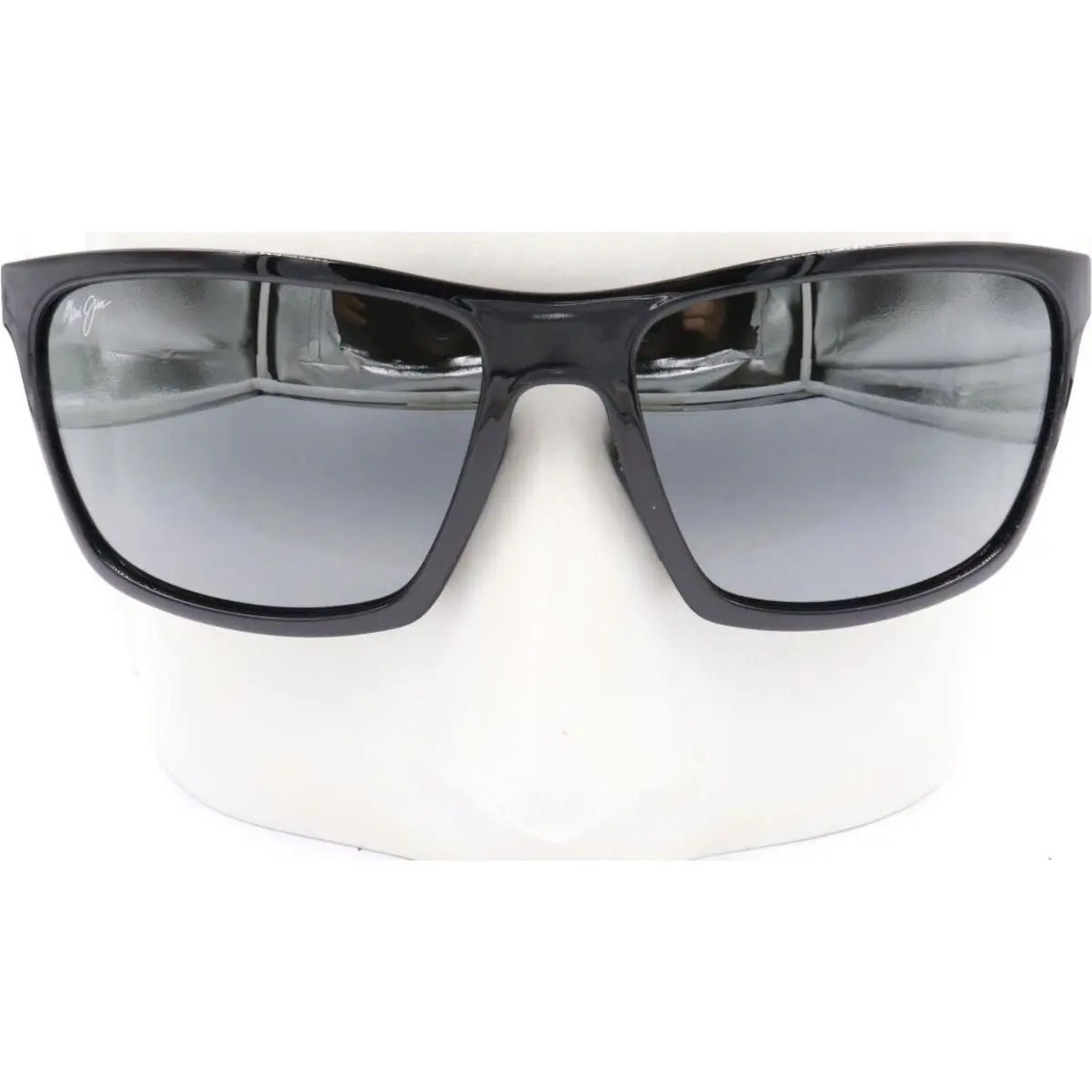 Maui Jim Makoa Gray Polarized Black Wrap Sunglasses 804-02