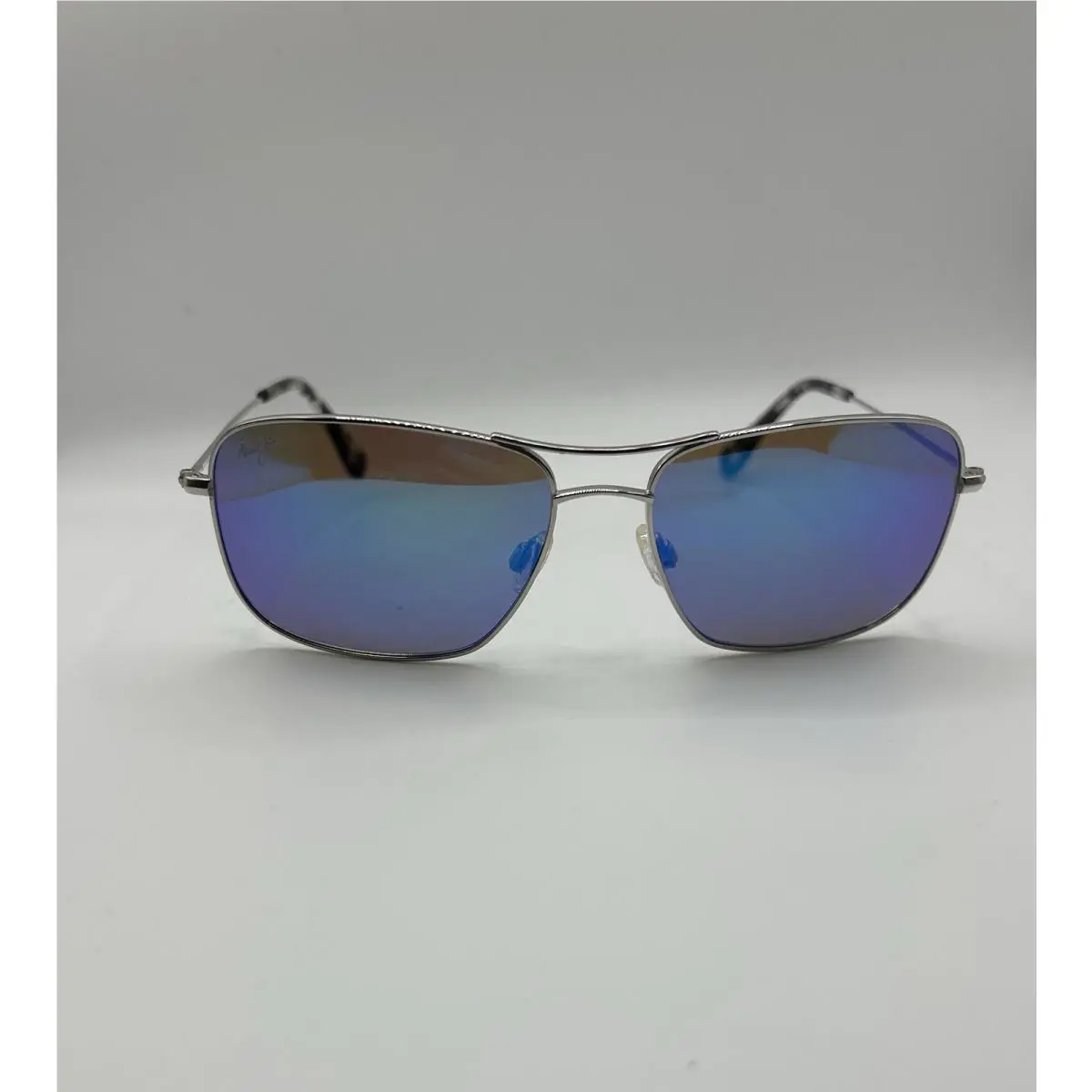 Maui Jim Wiki Wiki Polarized Aviator Sunglasses Silver/blue Hawaii B246-17