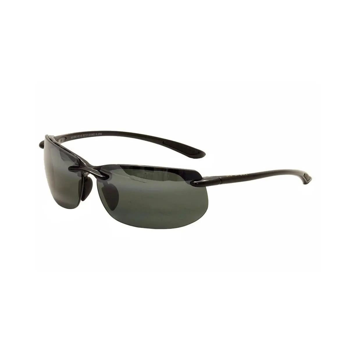 Banyans Polarized Sport Sunglasses 412-02 Black/gray Rimless by Maui Jim