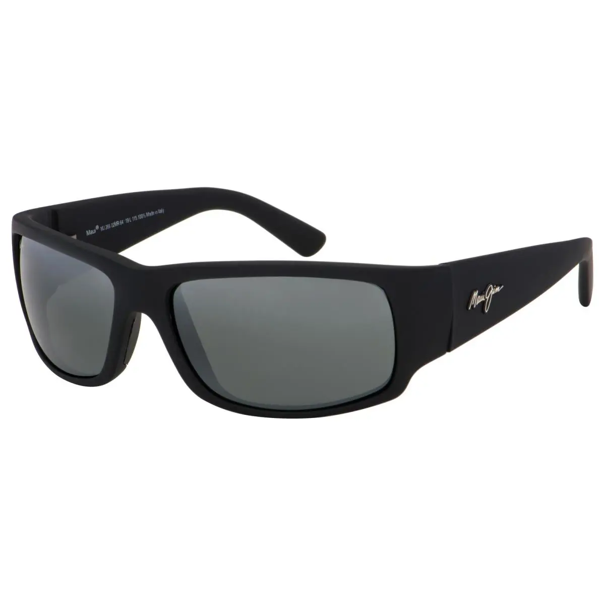 Maui Jim Unisex World Cup 64mm Matte Black Rubber Polarized Sunglasses 266-02MR