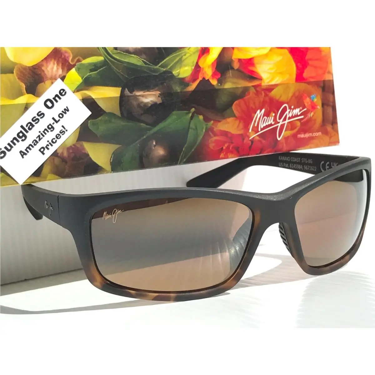 Maui Jim Kanaio Coast Matte Tortoise Ombre Polarized Bronze Sunglass H766-10MF