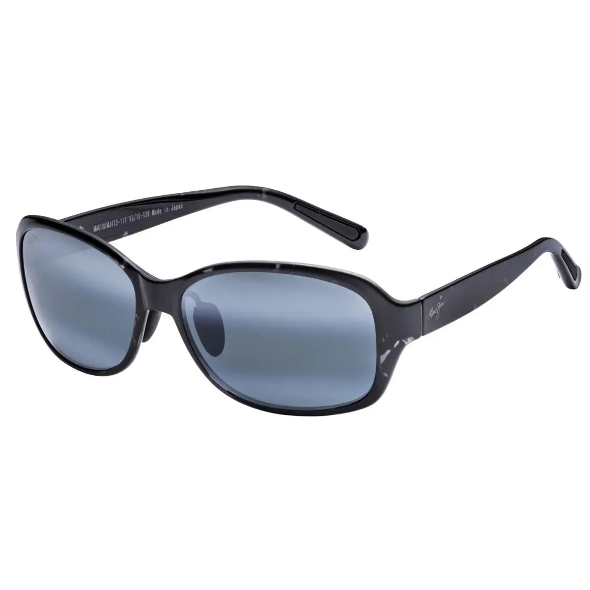 Maui Jim Polarized Koki Beach Black Tortoise Oval Sunglasses - 433-11T - Japan