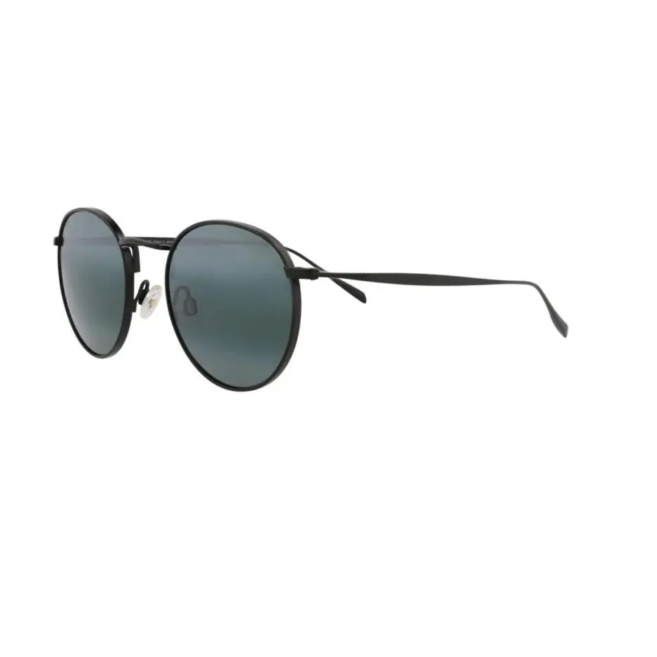 Maui Jim Nautilus Black Titanium Polarized Black Lens Sunglass 544N-2M - Frame: Black, Lens: Gray