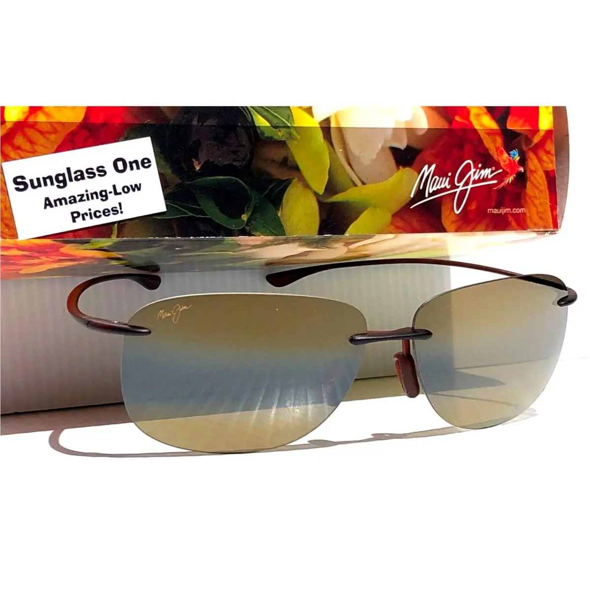 Maui Jim Hikina Rootbeer Polarized Hcl Bronze Lens Sunglass H445-26M
