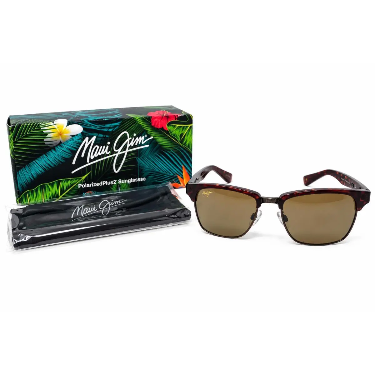 Maui Jim Kawika Polarized Sunglasses Tortoise Gold Hcl Bronze Lens H257-16C - Frame: Tortoise Gold, Lens: Brown
