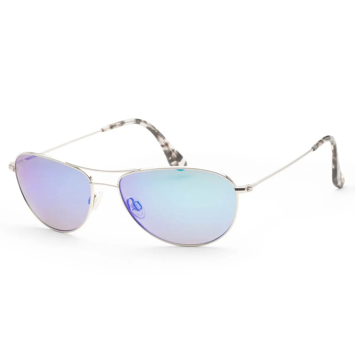 Women`s Baby Beach 57mm Silver Polarized Sunglasses MJ0245S-001 by Maui Jim