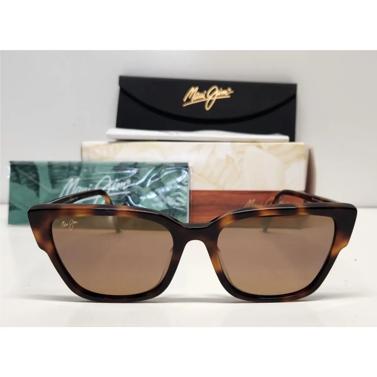 Maui Jim Kou Sunglasses Tortoise Hcl Bronze Polarized Lens MJ884-10 55-19-143
