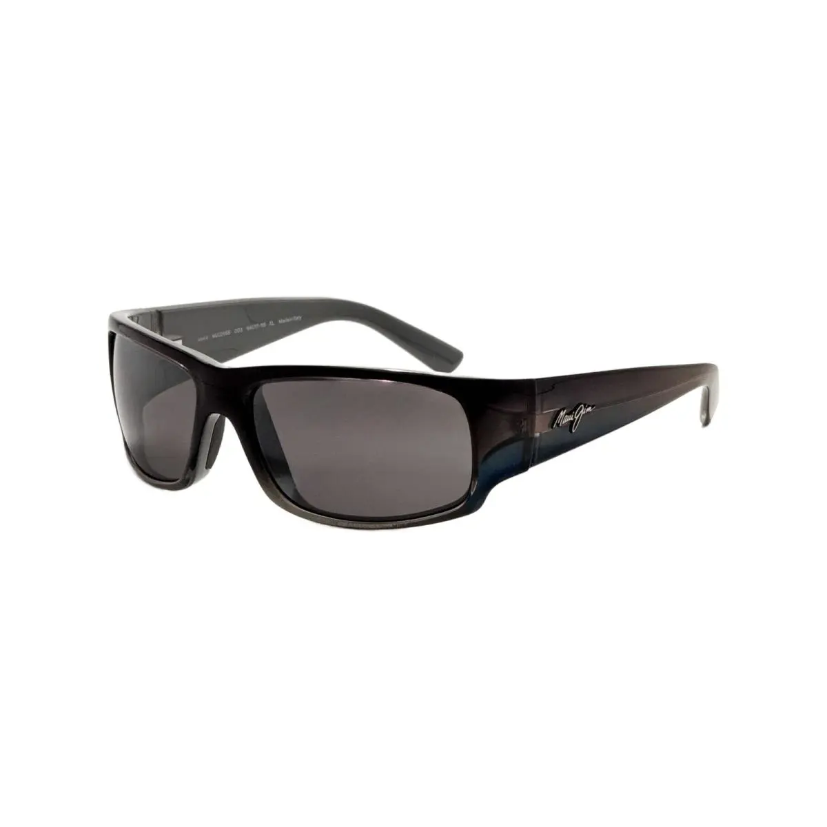 Men`s 64mm Black Polarized Sunglasses MJ0266S-003 by Maui Jim