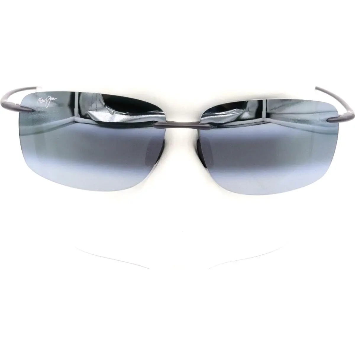 Hema Neutral Gray Polarized Rimless Sunglasses 443-11M by Maui Jim