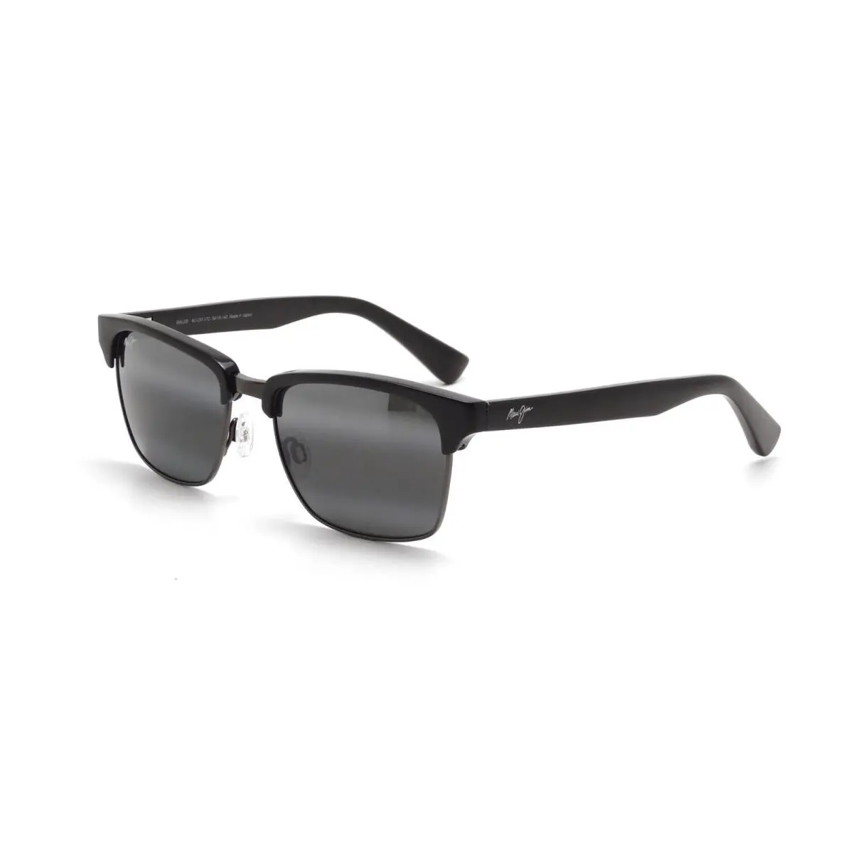 Unsused Maui Jim Kawika Black Pewter Polarized Grey Lens Sunglasses 257-17C