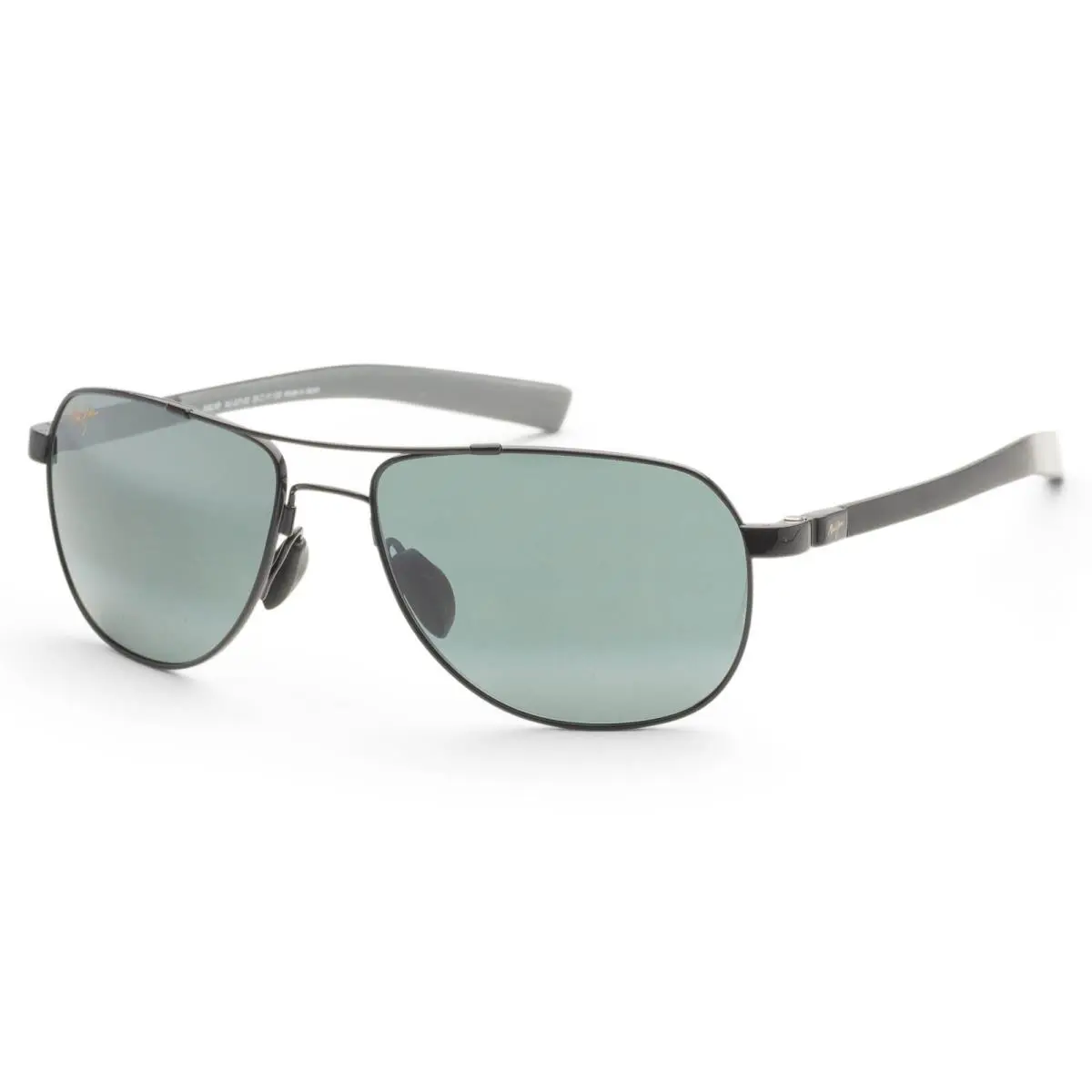 Men`s Guardrails 57mm Black Polarized Sunglasses MJ0327S-002 by Maui Jim