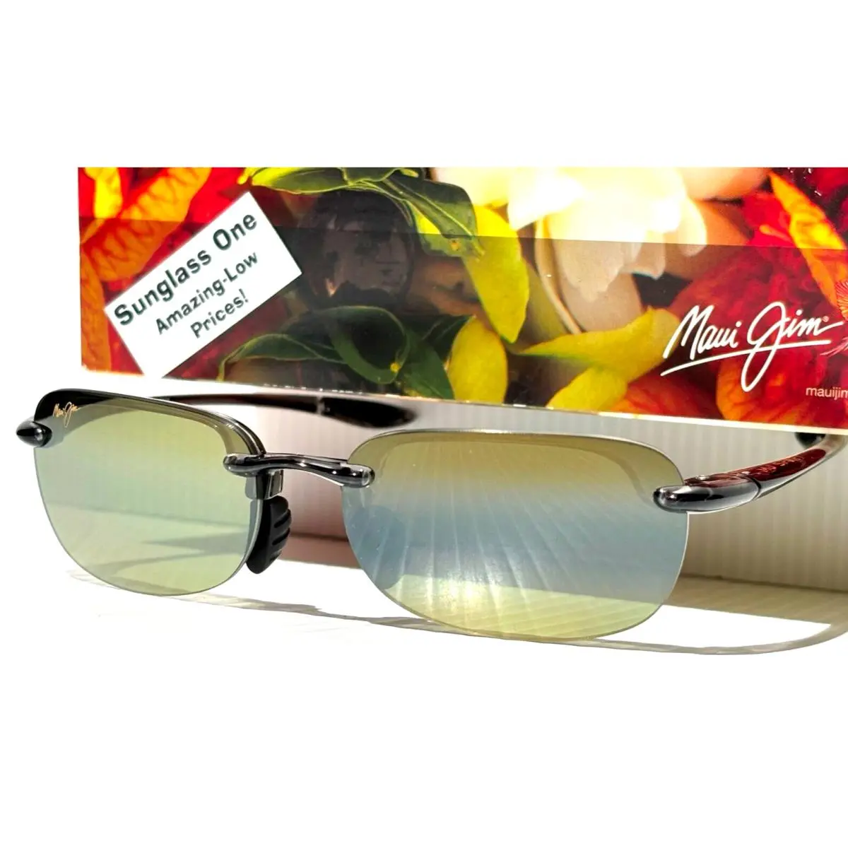 Maui Jim Sandy Beach Smoke Grey Polarized Maui HT Lens Sunglass HT408N-11