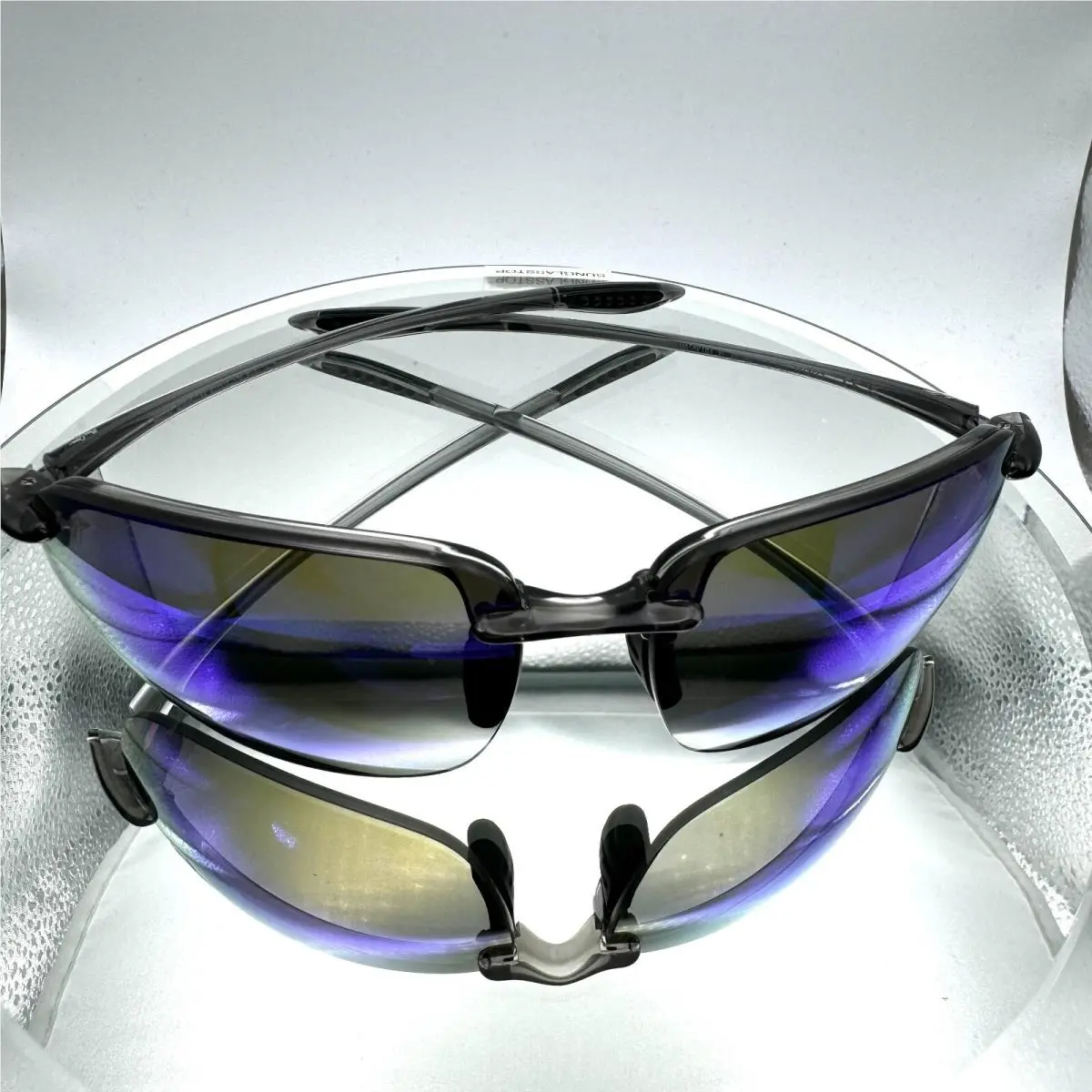 Maui Jim Hookipa XL Gloss Black Frame Polarized Blue Lens Sunglass B456-14A