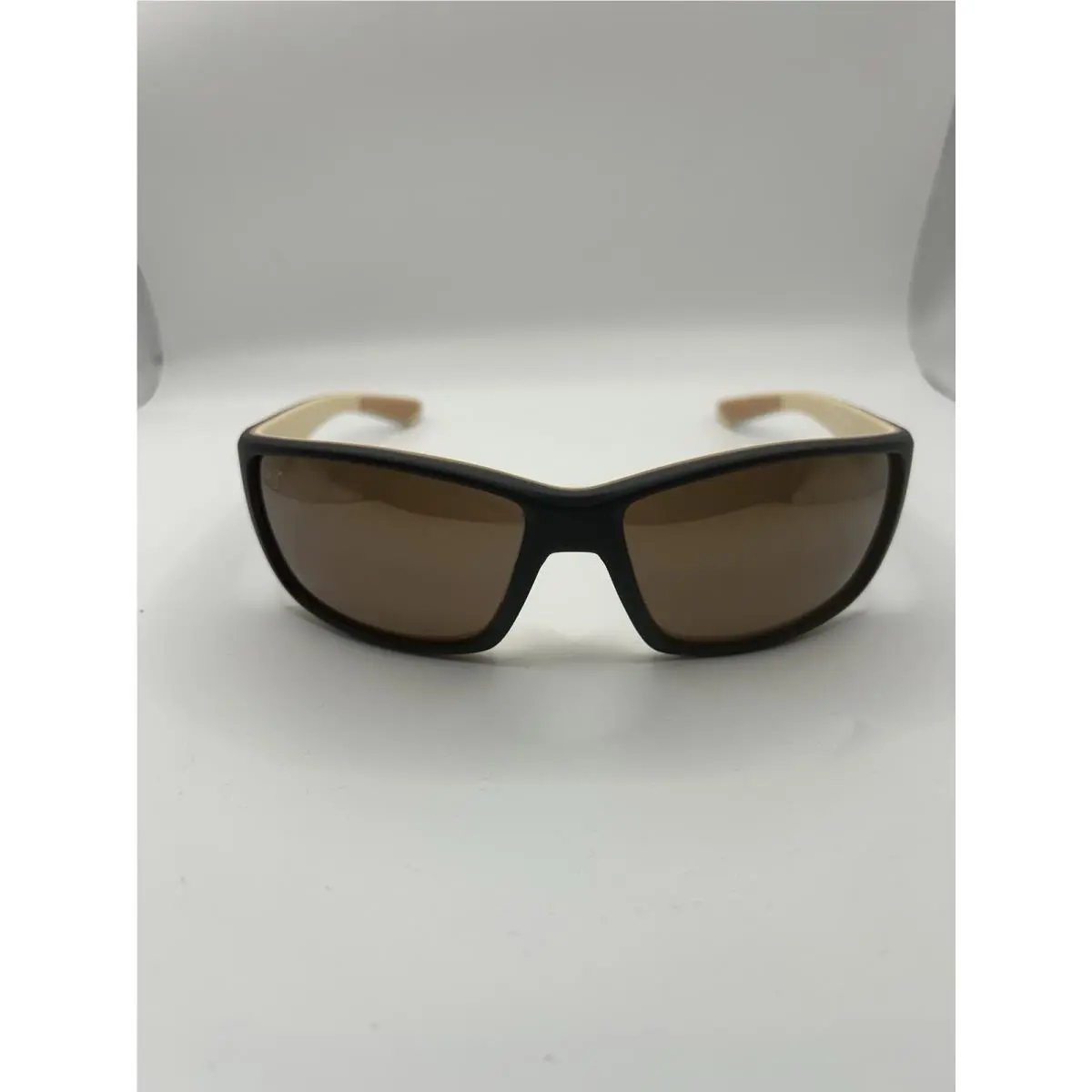 Maui Jim Men`s Local Kine Polarized Wrap Sunglasses Dark Trans Brown H810-25MC