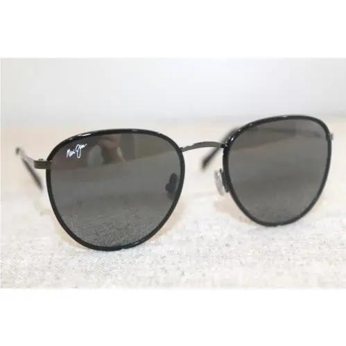 Sunglasses Noni 854-02 Black Metal Frame / Grey Polarized Lens by Maui Jim