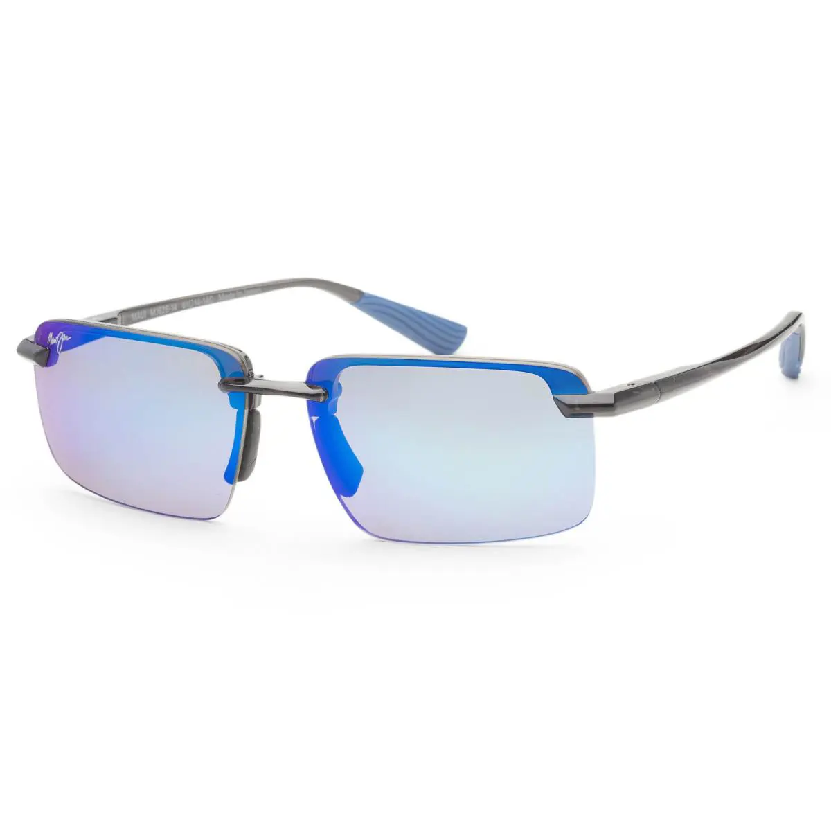 Maui Jim Men`s Laulima 61mm Grey Polarized Sunglasses MJ0626S-003 - Frame: Grey, Lens: Blue, Other Frame: Grey
