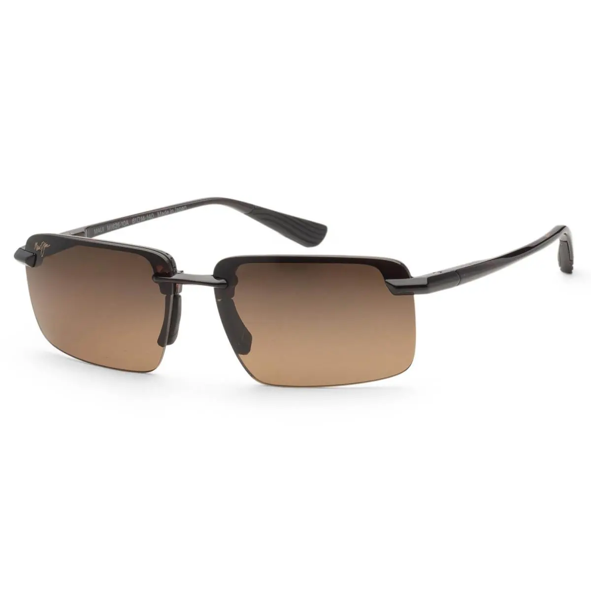 Maui Jim Men`s Laulima 61mm Brown Polarized Sunglasses MJ0626S-005 - Frame: Brown, Lens: Brown, Other Frame: Brown