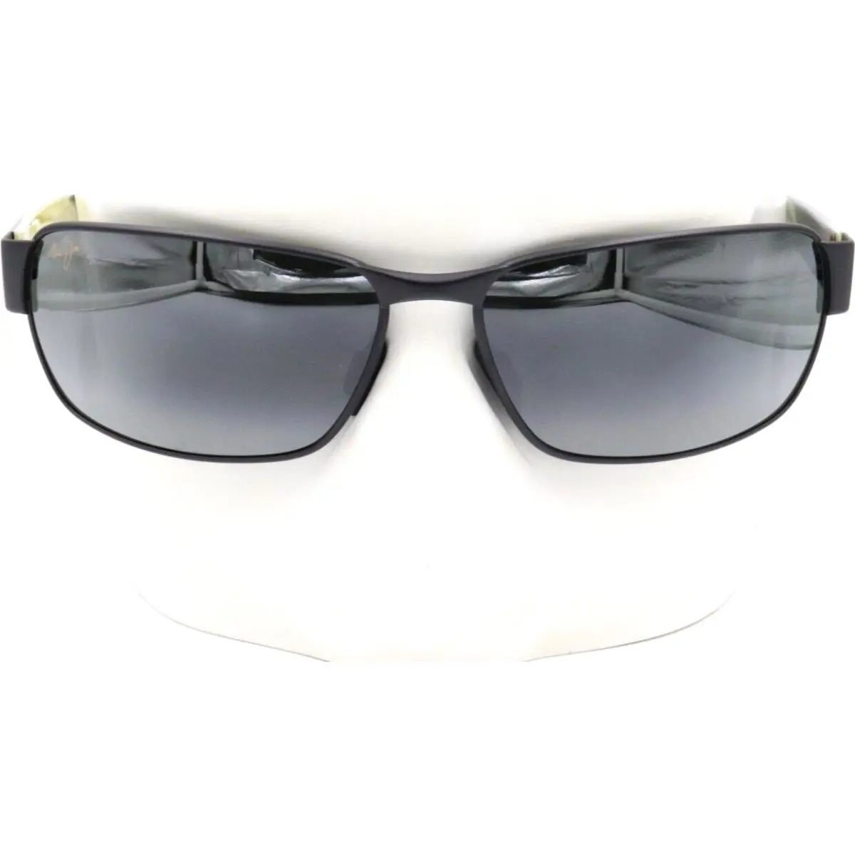 Maui Jim Black Coral Gray Lens Matte Black Sunglasses 65mm 249-2M - Frame: Black, Lens: Gray