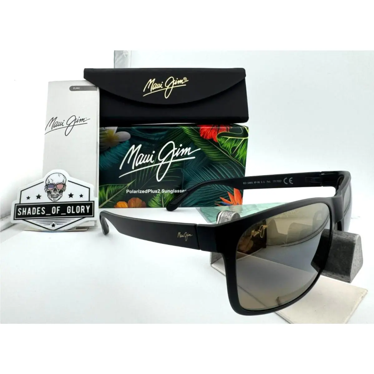 Maui Jim Red Sands MJ H432-2M Matte Black Hcl Bronze Polarized Sunglasses