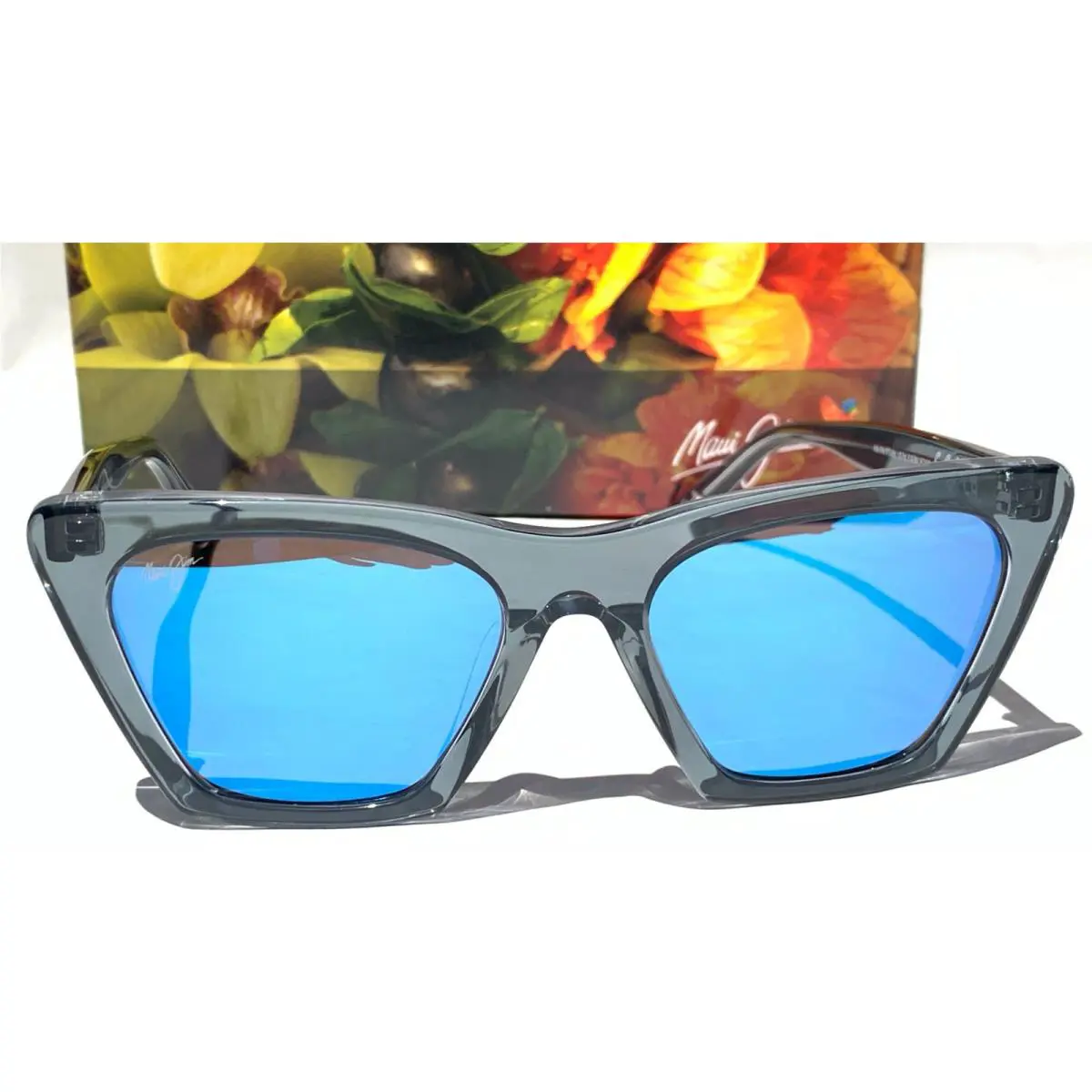 Maui Jim Kini Kini Crystal Blue Hawaii ST Glass Lens Polarized Sunglass B849-27