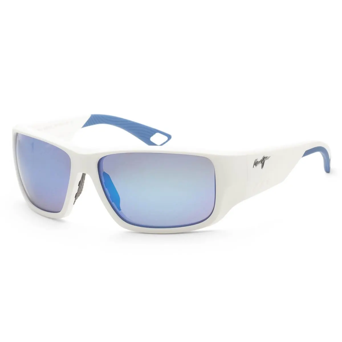 Maui Jim Men`s Keha 63mm White Polarized Sunglasses MJ0663S-002