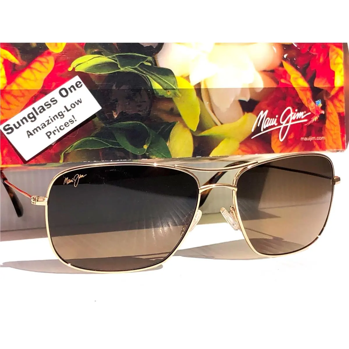 Maui Jim Wiki Wiki Shiny Gold Polarized Hcl Bronze Lens Sunglass HS246-16