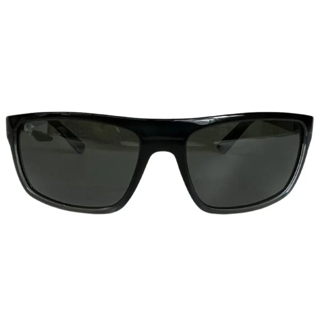 Maui Jim Unisex 62mm Byron Bay Polarized Wrap Sunglasses Marlin/neutral Grey - Frame: Marlin, Lens: Gray