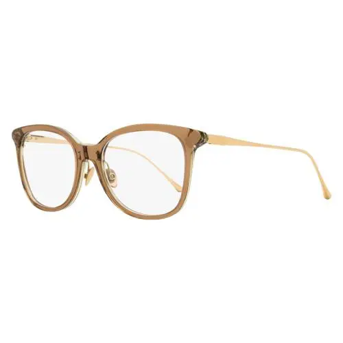 Maui Jim Rounded Square Eyeglasses MJO2221 28 Transparent Brown/gold 52mm - Transparent Brown/Gold, Frame: Transparent Brown/Gold, Lens: Clear