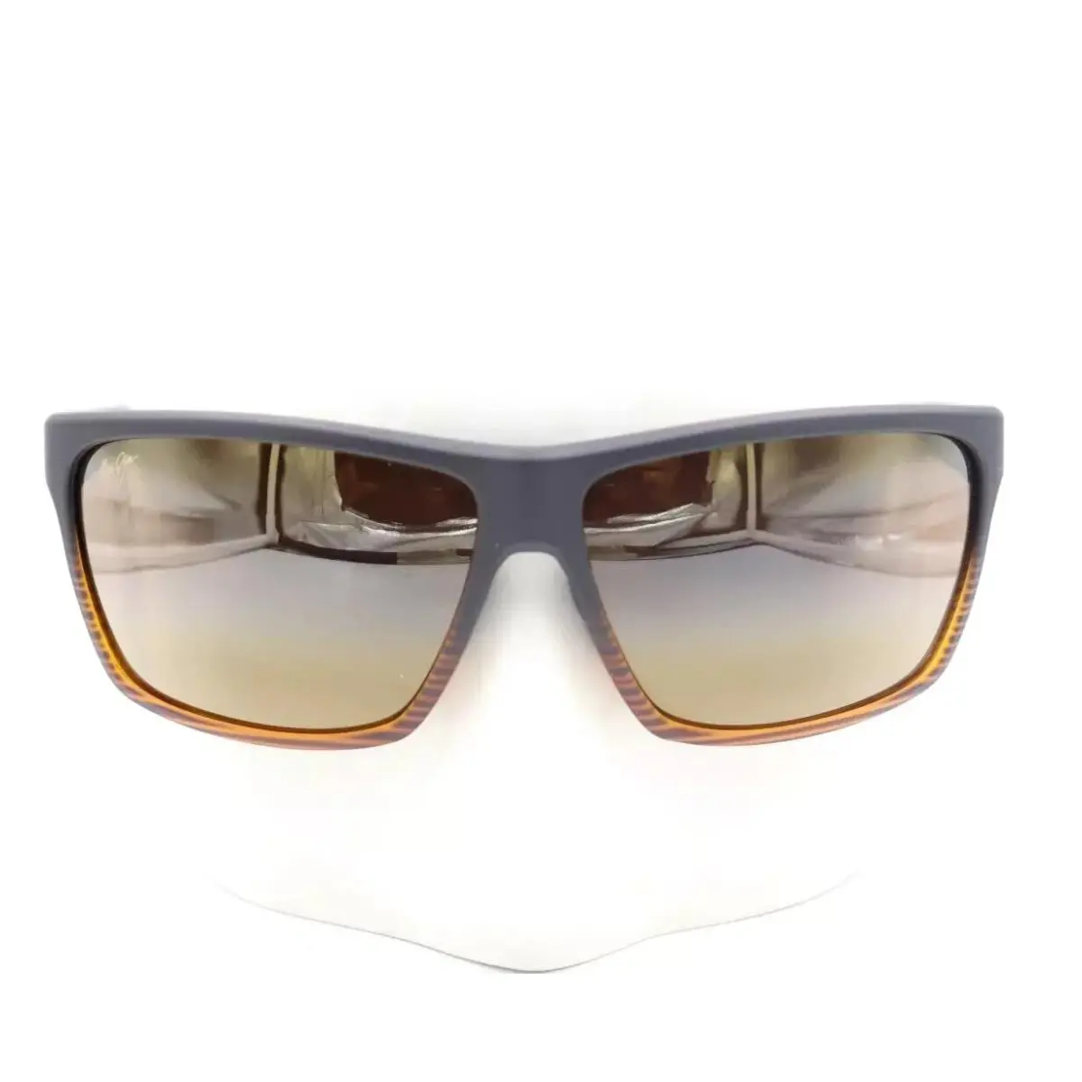 Maui Jim Alenuihaha Dark Brown Stripe Bronze Sunglasses H839-25C - Frame: Brown, Lens: HCLB Bronze
